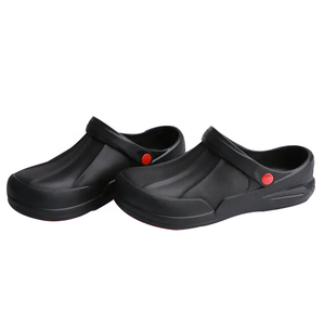 Negro suave EVA resistencia al aceite antideslizante peso ligero restaurante Hotel sin encaje cocina Chef zuecos <span class=keywords><strong>zapatos</strong></span> <span class=keywords><strong>para</strong></span> hombres - Product Image 3