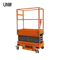 Mini plateforme élévatrice à ciseaux semi-électrique 3m 4m 5m, plateforme de travail aérienne mobile hydraulique avec certificat CE