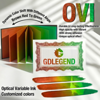 Encre optique variable (OVIInk) à changement de couleur, anti-contrefaçon, pour sérigraphie et documents de sécurité F1 – Fournisseur d'usine