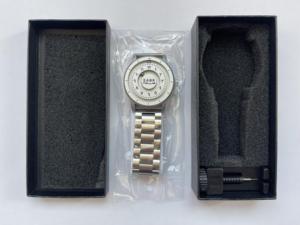 Montre homme SABR à mouvement à quartz, bracelet en acier inoxydable, <span class=keywords><strong>cadran</strong></span> <span class=keywords><strong>noir</strong></span> arabe, aiguille à défilement, boule magnétique - Product Image 6