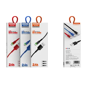 Somostel BW09, оптовая продажа с фабрики, плетеный кабель из цинкового сплава для быстрой зарядки, tipo c 2.4A, USB-кабели