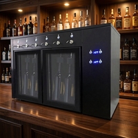 Distributeur automatique de vin rouge avec système de contrôle de température pour 6 bouteilles