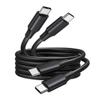 Kabel Charger USB C ke C 100W Pengisian Cepat Kabel Daya Berlapis Nilon untuk Laptop Ponsel Tablet Pabrik Kabel Charger Pengisian Cepat PD