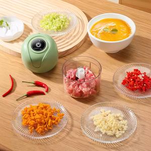 Mini hachoir électrique sans fil USB, hachoir <span class=keywords><strong>à</strong></span> ail, hachoir <span class=keywords><strong>à</strong></span> légumes, outils de cuisine en plastique - Product Image 5