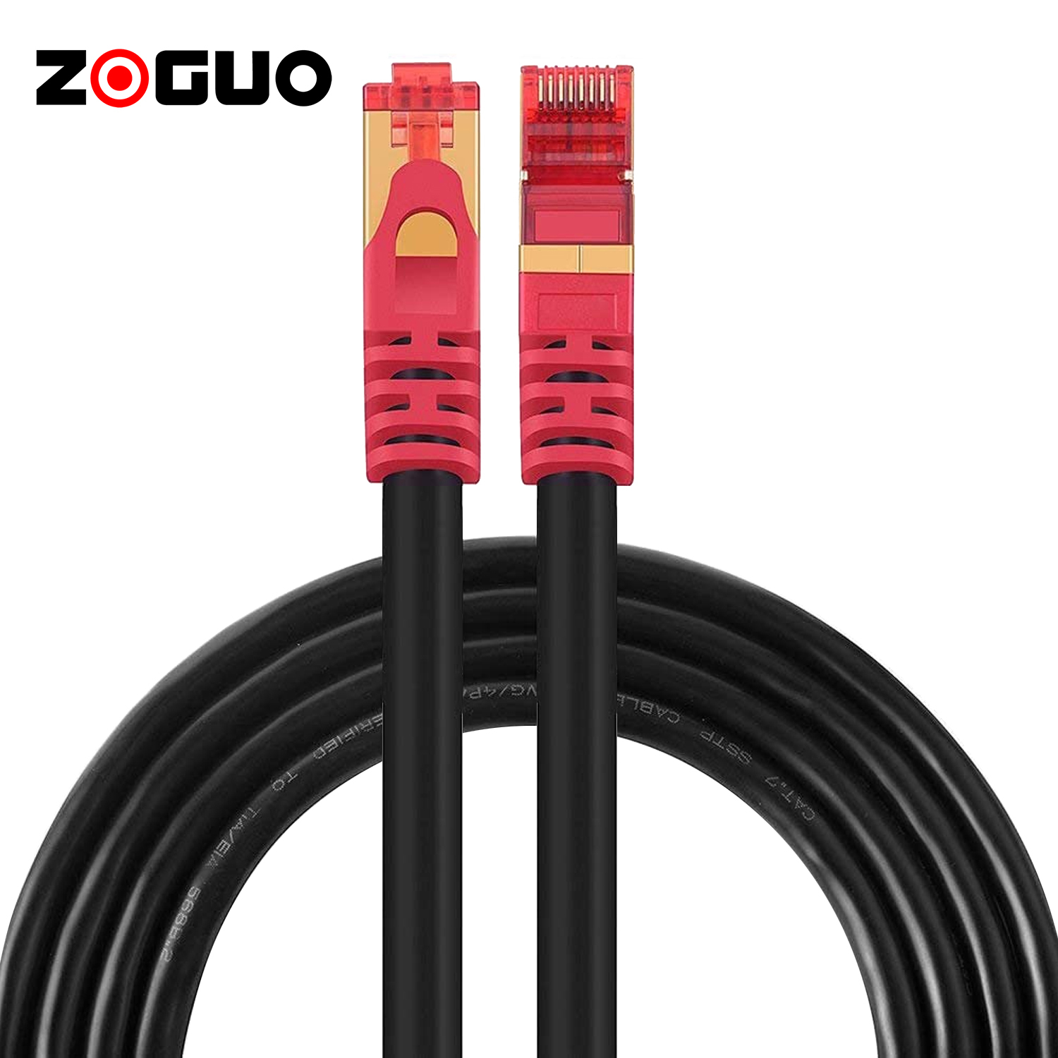 Лидер продаж 2021, Ethernet-кабель ZONG Cat8, двойной экранированный кабель STP - 40 гигабитный 2000 МГц-Cat 8, высокоскоростной сетевой кабель премиум-класса