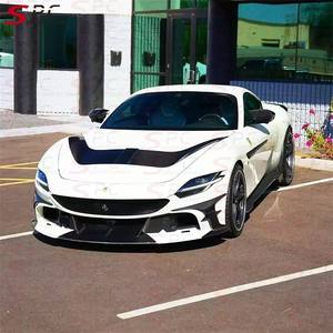 로마 윈드 스포일러 키트 자동차 부품 용 페라리 로마 MS 스타일 프리 렉 탄소 섬유 에어로킷 용 SPC 건식 탄소 섬유 바디 키트 - Product Image 2