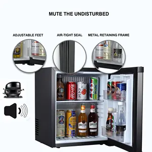 25L Minibar schiumato senza rumore piccolo frigorifero assorbimento Mini frigorifero congelatore opzione freddo veloce Mini frigorifero per Hotel elettrico