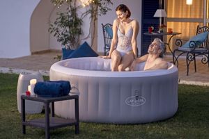 Best Way 60037 Cheap Grey Round Outdoor <strong>Portable</strong> Inflatable Swim Massage <strong>Spa</strong> <strong>Pools</strong> Adults Hot Tubs