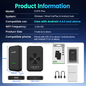 Carlinkit Nhà Máy CCPA Cộng Với Xe Chơi Android Tự Động Bộ Chuyển Đổi Không Dây Sửa Đổi Carplay Cho Aftermarket Android Stereo Xe Đầu Đơn Vị - Product Image 2