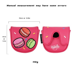 Couvre-têtes de putter mallet en PU pour le golf, avec broderie de motifs mignons, pour tiges de putter Zero Torque - Product Image 6