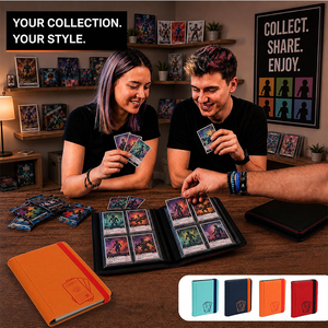 Album per Carte di Alta Qualità <span class=keywords><strong>in</strong></span> PU con 4 Tasche e 160 Scomparti, Design Completamente Goffrato, Raccoglitore TCG per Proteggere le Tue Carte - Product Image 6
