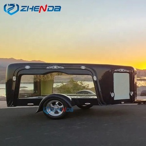 New <b>Trailer</b> Hearse High Quality Electric Hearse New Hot Selling Horse Wagon Black Cars Signal Axle Tow Hearse for Sale - Product Image 5