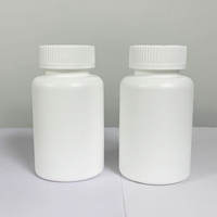 Vente en gros bouteille de capsule blanche en plastique HDPE 100ml 120ml 150ml 200ml avec bouchon rabattable à vis résistant aux enfants contenant de pilules