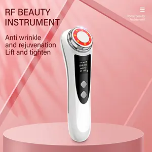 Pele cuidados ferramenta mini rádio frequência pele aperto rosto levantamento máquina RF EMS LED beleza dispositivo
