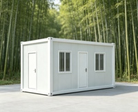 Maison conteneur modulaire préfabriquée de luxe de 20 pieds, panneau sandwich, design respirant, style moderne, maison, bureau ou entrepôt personnalisé