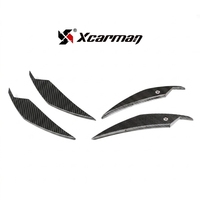 Alerones Delanteros Aerodinámicos Estilo VS para BMW G80 M3 G82 M4 2021+, Fibra de Carbono Seca Preimpregnada en Autoclave, 4 Piezas, Adhesivos