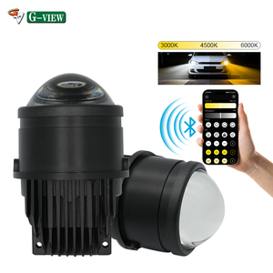 G-view 3 inch phổ app điều khiển máy chiếu đèn sương mù 12V không thấm nước tự động trang bị thêm nâng cấp ô tô màu hổ phách đèn sương mù cho xe hơi - Product Image 1