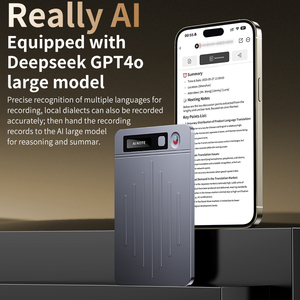 Sınırsız Transkripsiyon, Çoklu Dil Desteği, Bulut Yedekleme, Akıllı Düzenleme Şablonları ve Mobil Senkronizasyon Özelliklerine Sahip Taşınabilir Yapay Zeka Kaydedici - Product Image 5