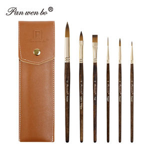 Panwenbo – Lot de 6 pinceaux de voyage pour artistes débutants, en poils de Kolinsky, professionnels et performants - Product Image 1