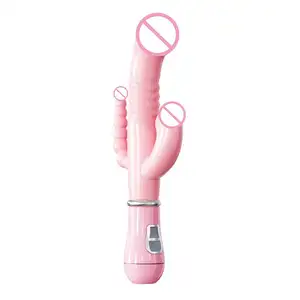 低价女性性玩具兔子振动器旋转功能阴道振动器