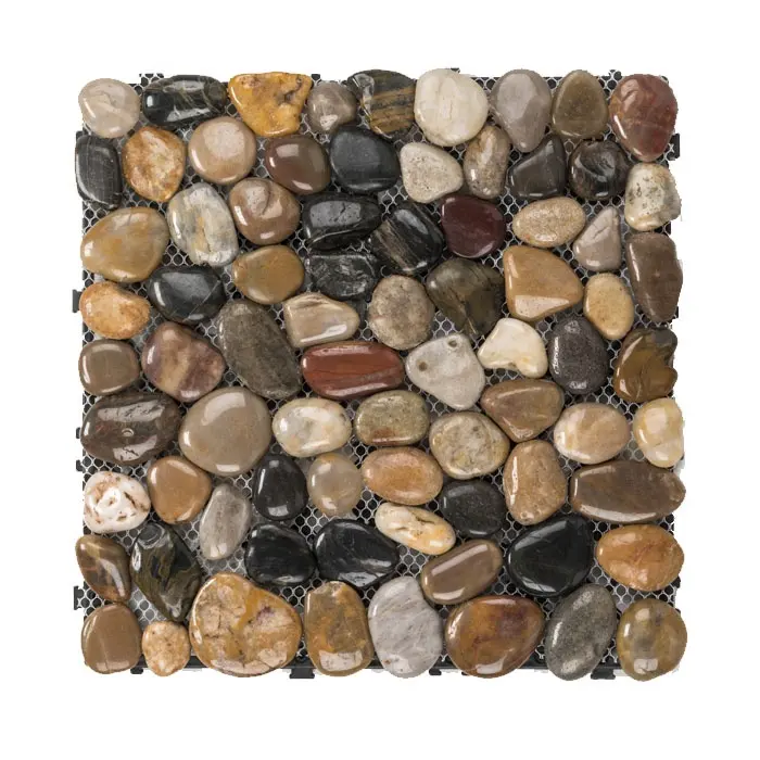 Azulejos de deck intertravados em pedra natural Azulejos de pedra compostos