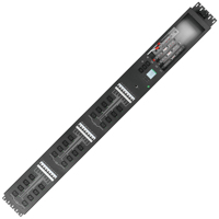 Bloc d'alimentation électrique (PDU) OIT à comptage, triphasé, 24 prises C19, 100 kW, 240 V/415 V, 160 A, haute puissance, pour rack, avec disjoncteur