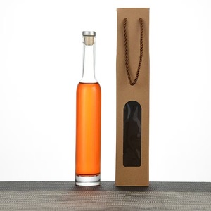 Offre Spéciale Bouteille de <span class=keywords><strong>Gin</strong></span> Écologique de Qualité Alimentaire Super Flint Sérigraphiée à Col Long Personnalisée en Liège Transparent 200ml 375ml 500ml 750ml - Product Image 1