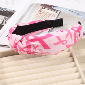 Diademas Twinfree para el cáncer de mama, <span class=keywords><strong>cinta</strong></span> rosa, Aro para el <span class=keywords><strong>pelo</strong></span> anudado ancho, Entrenamiento para mujeres, deportes, Yoga, correr, <span class=keywords><strong>tenis</strong></span>, HYC631-7 - Product Image 6