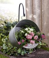 Pot de fleurs Cintre décoratif en métal peint à la main Bumblebee Pot Cintres
