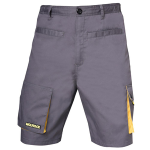 Pantalon de travail gris/jaune, court, taille 54/56 XXL - Product Image 1