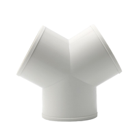 Système d'air frais, tuyau en PVC en forme de Y, en forme de T, en Té, 6 pouces, 100/150/200 mm, accessoires HVAC, connecteur de qualité, montage mural, garantie 1 an
