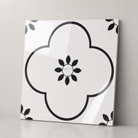 Dalles de marbre fleuri en porcelaine émaillée polie pour la décoration intérieure, noir et blanc, pour sols de maison, 80x80cm, finition brillante
