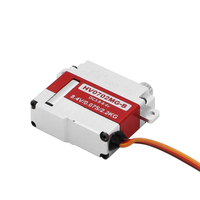 Servomoteur numérique haute tension 8,4 V, ultra-rapide (0,07 s), format compact, sans noyau, 2 roulements à billes, 7 g, pour commande d'aileron d'avion RC sportif PDI-HV0702MG-B