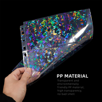 Nuevo 600-Count Holographic Clear Top Loading 9-Pocket Page PP Trading Card Sleeves para tarjetas y más