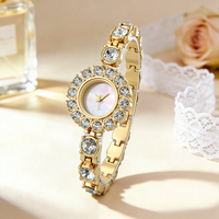 Montres à quartz de luxe pour femmes W150, boîtier rond en alliage, montre avec strass, montres à quartz analogiques en gros