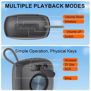 Mini haut-parleur Bluetooth portable, <span class=keywords><strong>caisson</strong></span> <span class=keywords><strong>de</strong></span> basses, audio <span class=keywords><strong>de</strong></span> <span class=keywords><strong>voiture</strong></span>, fête, DJ, TWS, petits haut-parleurs sans fil pour la maison, l'extérieur et les voyages - Product Image 2