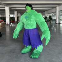 Superventas Unisex inflable adulto personaje de dibujos animados Cosplay Hulk Monsters Inc mascota disfraz dibujado a mano actividades publicitarias