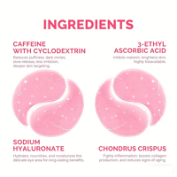 Patchs Hydrogel OEM ODM pour le Contour des Yeux, Masque Anti-Poches et Cernes au PDRN, Collagène et ADN de Saumon