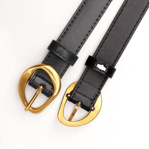 Nouvelles ceintures maigres pour femmes classiques occidentales <span class=keywords><strong>ceinture</strong></span> en <span class=keywords><strong>cuir</strong></span> PU élégante vintage avec boucle ardillon en alliage pour pantalon de robe en jean - Product Image 3