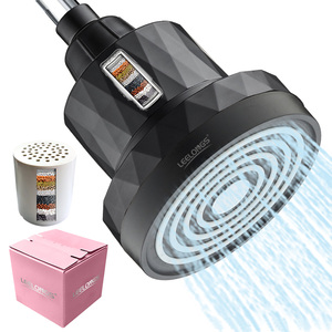 Pomme <span class=keywords><strong>de</strong></span> <span class=keywords><strong>douche</strong></span> filtrante à 10/15/20 étages, 6 pouces, haute <span class=keywords><strong>pression</strong></span>, pluie supérieure, <span class=keywords><strong>pour</strong></span> <span class=keywords><strong>eau</strong></span> dure, réduit les produits chimiques et le chlore - Product Image 1