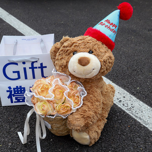 <span class=keywords><strong>Yiwu</strong></span> đồ chơi đại lý giá thấp Gấu bông tùy chỉnh cá nhân nhồi bông đồ chơi sang trọng món quà kỳ nghỉ màu nâu gấu bông búp bê sang trọng - Product Image 6
