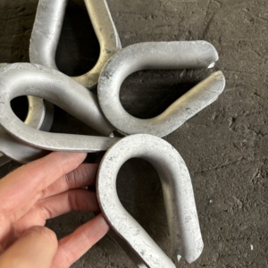 Precio de fábrica Cuerda de alambre de alta calidad Manga de dedal Anillo triangular Anillo de corazón de pollo Cuerda de <span class=keywords><strong>Capel</strong></span> y conector de cable - Product Image 5