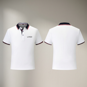 เสื้อเชิ้ตผู้ชายคุณภาพสูง ทรงเข้ารูป แขนสั้น ระบายอากาศดี คอตั้ง ผ้าฝ้าย 100% สำหรับเล่นกีฬากอล์ฟ ใส่ลำลอง ราคาถูก - Product Image 3