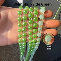 Bande de garniture plate élégante de 6 mm avec demi-perles colorées, écologique et durable pour projets de bricolage, vêtements et chaussures