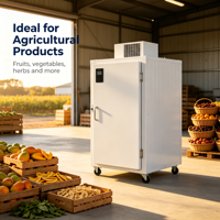 Déshydrateur alimentaire commercial à pompe à chaleur 3HP 60 plateaux pour fruits, légumes et herbes