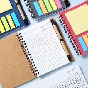 Ensemble de notes autocollantes personnalisées en kraft avec onglets néon en PET, notes adhésives repositionnables pour le bureau, les salons professionnels, cadeaux d'entreprise à faible MOQ - Product Image 2
