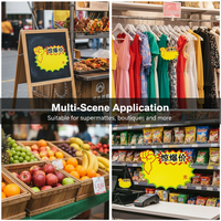 Les supermarchés en gros et les produits alimentaires/de fruits utilisent généralement des étiquettes en papier pour écrire les étiquettes de prix et la publicité des produits d'épicerie.