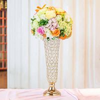 Vases en métal pour la décoration de mariage, de dîners, d'activités, d'anniversaires et de la maison, fabriqués en Chine pour le commerce transfrontalier