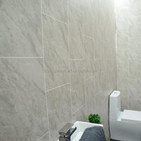 UK Offre Spéciale rouge rétro métallique étanche salle de bain panneau mural en PVC pour mur humide douche panneau mural revêtement panneau carrelage