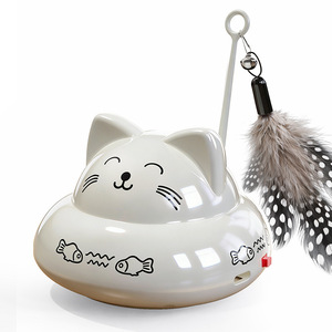 Jouet pour chat automatique intelligent Dini avec capteur électrique et baguette à plumes, jouet interactif pour animaux de compagnie - Product Image 1